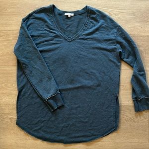 Z supply oversized sweatshirt lightweight V neck